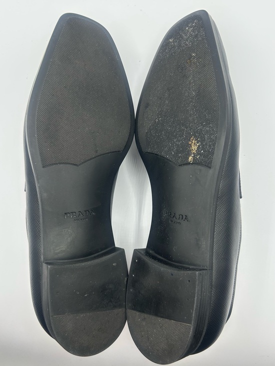 PRADA Saffiano Logo Loafers Shoes in Black Men's 9.5, #2DC135